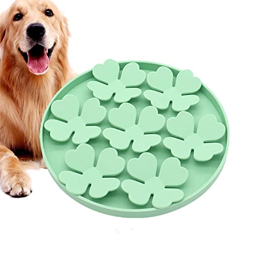 Leckmatte für Hunde | Langsame Fütterung Erdnussbutternapf - Puzzlenapf für Hunde mit erhöhtem Blumendesign zur Linderung von Langeweile, Leckereien für Boden oder Wände Jmedic von JMEDIC