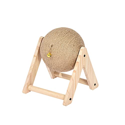 JMHOME Katzenkratzbaum für Indoor Katzen, Natürlicher Sisal Katze Kratzball Katzenkratzbrett für Katzen Kätzchen Hamster (Mittel) von JMHOME