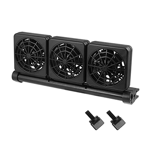 Aquariumventilator Aquarium Chiller Kühlungslüfungssystem for Wasserfischtank 2 Kontrollweise Temperatur Aquariumzubehör Unverzichtbar für Hydrokulturen und Aquarien(3 Fan) von JODEOL