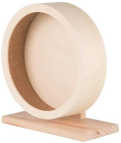 Hamster-Übungsrad, leiser Spinner mit zerlegbarer Basis, Laufrad aus Holz for Syrische Hamster, Zwerghamster, Mäuse, Meerschweinchen und andere Kleintiere, 6 Zoll/140 von JOEBO