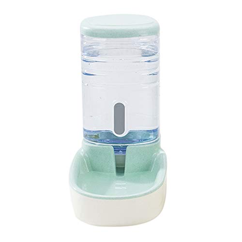 Welpen-Trinknapf, automatischer, auslaufsicherer Futter- und Wasserspender, Futterflasche for Hunde und Katzen, Heimtierbedarf / 509 (Color : Green, Size : Water Feeder) von JOEBO