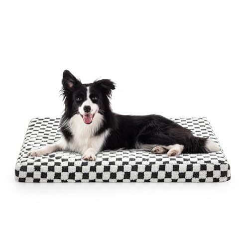 JOEJOY Großes Orthopädisches Hundebett, großes waschbares Katzenbett Hundekissen mit Memory Schaumstoff waschbar Abnehmbar wasserdichte Fütterung hundebett orthopädisch Grau von JOEJOY