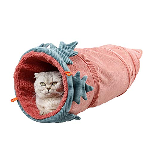 JOERBABU Big for Cat Tunnel Cat for Play Tunnel Cloth Warm Cord Hideaway Crinkle Tunnel for Small von JOERBABU