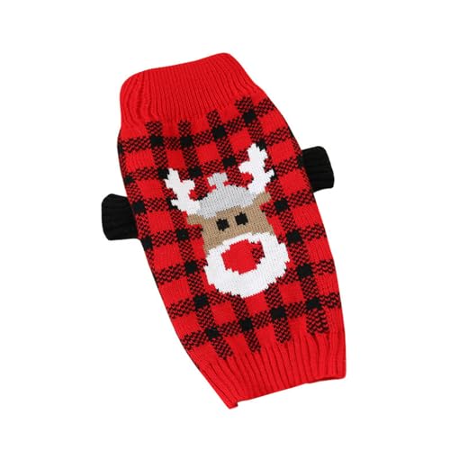 JOERBABU Weihnachtspullover für kleine, große Hunde, Weihnachtsmantel, Welpenbekleidung, Pullover, Welpen-Pyjama, Weihnachten von JOERBABU