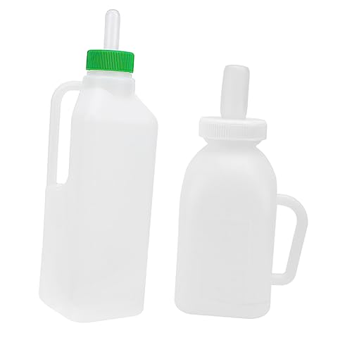 JOINPAYA 2st Flasche Ziegenmilch Trinkflasche Für Vieh Katze Fütterung Flasche Saugerflasche Für Lämmer Milchflasche Neugeborenen-tierflasche Multifunktionale Trinkflasche Plastik von JOINPAYA