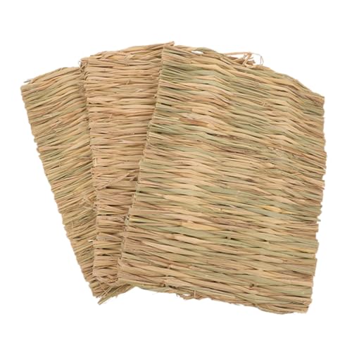 JOINPAYA 3Stücke Grashaus Für Kleintiere Handgewebte Grasmatte Für Meerschweinchen Chinchillas Hamster Und Tragbar Sicher Und Ausruhen Fördert Natürliches JOINPAYA 3Stücke Grashaus Für Kleintiere Handgewebte Grasmatte Für Meerschweinchen Chinchillas Hamster Und Tragbar Sicher Und Ausruhen Fördert Natürliches von JOINPAYA