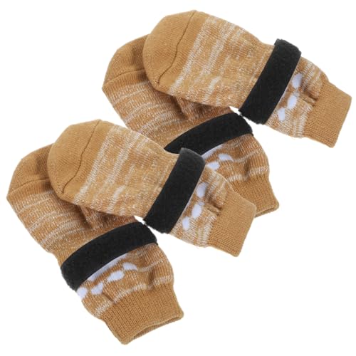 JOINPAYA 4stücke rutschfeste Hundesocken Für Kleine Und Mittelgroße Hunde Mit Elastischem Verschluss Pfotenschützend Und Warmhaltend Für Drinnen Und Draußen Und Langlebig JOINPAYA 4stücke rutschfeste Hundesocken Für Kleine Und Mittelgroße Hunde Mit Elastischem Verschluss Pfotenschützend Und Warmhaltend Für Drinnen Und Draußen Und Langlebig von JOINPAYA