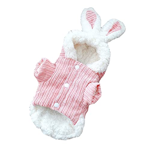 JOINPAYA Hundepullover Rabbit Design XL Warm und Gemütlich für Winter Fleece Futter Einfach Auszuziehen für Kalte Haustierbekleidung Rosa JOINPAYA Hundepullover Rabbit Design XL Warm und Gemütlich für Winter Fleece Futter Einfach Auszuziehen für Kalte Haustierbekleidung Rosa von JOINPAYA