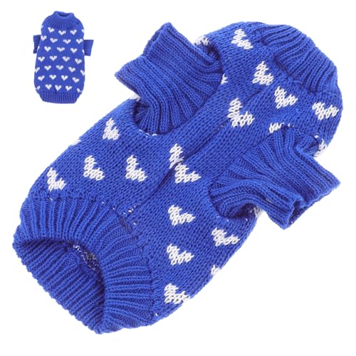 JOINPAYA Hundepullover mit Herzmuster Strickpullover für Kleine Hunde Bequeme und Warme Hundekleidung für Winter Maschinenwaschbar und Langlebig für Modebewusste Haustiere S JOINPAYA Hundepullover mit Herzmuster Strickpullover für Kleine Hunde Bequeme und Warme Hundekleidung für Winter Maschinenwaschbar und Langlebig für Modebewusste Haustiere S von JOINPAYA