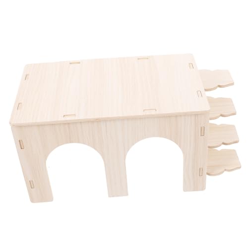 JOINPAYA Meerschweinchen aus Holz mit Rampe Verschleißfestes Versteck für Hamster und Kleine Haustiere Dekoratives Tier Labyrinth für Sichere Rückzugsorte Robust und Langlebig JOINPAYA Meerschweinchen aus Holz mit Rampe Verschleißfestes Versteck für Hamster und Kleine Haustiere Dekoratives Tier Labyrinth für Sichere Rückzugsorte Robust und Langlebig von JOINPAYA