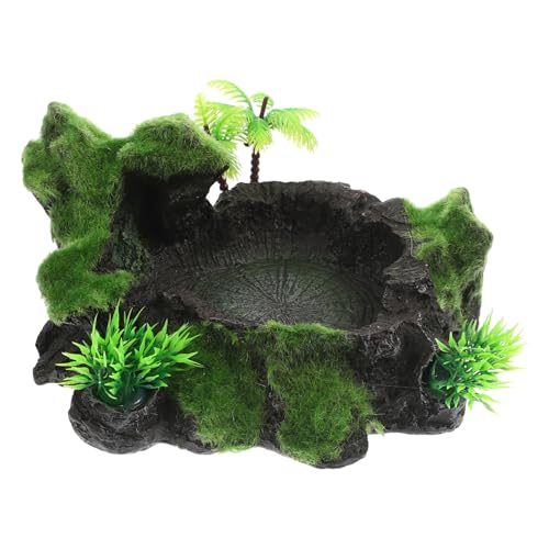 JOINPAYA Reptilien Wasserschale aus Langlebigem Material Natürliches Dekoratives Futternapf für Schildkröten Eidechsen und Frösche für Terrarien und Aquarien Rutschfestes Design für JOINPAYA Reptilien Wasserschale aus Langlebigem Material Natürliches Dekoratives Futternapf für Schildkröten Eidechsen und Frösche für Terrarien und Aquarien Rutschfestes Design für von JOINPAYA