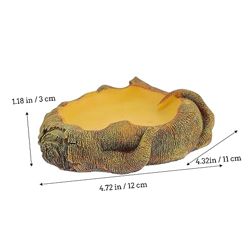 JOINPAYA Reptilien Wasserschale aus Robustem Material mit Kippsicherem Design Langlebig und für Schildkröten Geckos Schlangen und Echsen als Futter und Wasserbecken im Terrarium JOINPAYA Reptilien Wasserschale aus Robustem Material mit Kippsicherem Design Langlebig und für Schildkröten Geckos Schlangen und Echsen als Futter und Wasserbecken im Terrarium von JOINPAYA