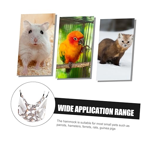 JOINPAYA Warme Doppellagige Kleintier Hängematte für Hamster und Meerschweinchen Kratzfestes Komfortables Haustierbett zum Schlafen Winter JOINPAYA Warme Doppellagige Kleintier Hängematte für Hamster und Meerschweinchen Kratzfestes Komfortables Haustierbett zum Schlafen Winter von JOINPAYA