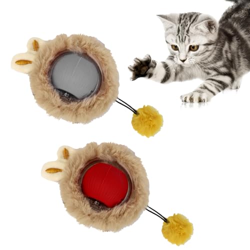 Interaktives Spielzeug für Katzen, elektrischer Ball für Katzen mit 4 Modi, ausgestattet mit USB, wiederaufladbar, 360 ° drehbarer Ball, geeignet für Katzen und Hunde, automatisches Rollen Intelligenz von JOLIGAEA