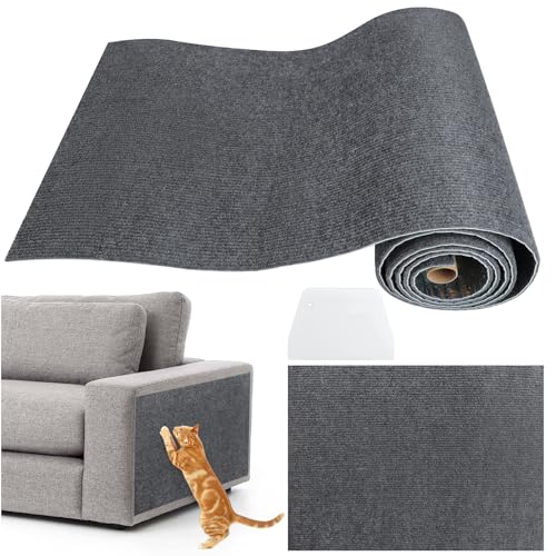 JOLIGAEA Kratzbrett Katze 40×200cm, Kratzmatte Katze Selbstklebend, Kratzschutz Sofa Katze, Kratzbrett Katzen kratzschutz, Katzenkratzmatte von JOLIGAEA