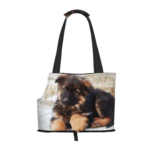 Tragbare, faltbare Schultertasche mit Deutschem Schäferhund, ideal für Reisen mit kleinen Haustieren von JONGYA