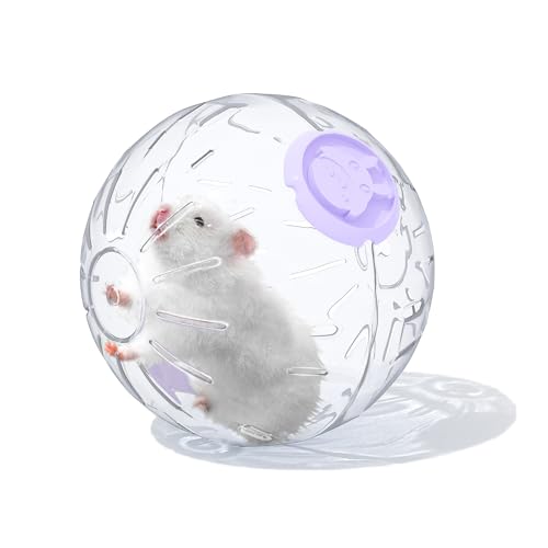 20,1 cm Hamsterball, Hamsterübungsspielzeug, Laufball, transparente Kunststoffbälle, großer Platz, leicht zu reinigen, Hamsterkäfigzubehör, für kleine und mittelgroße Hamster, syrischer Zwerghamster, von JONS NTY