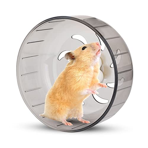 Hamster-Übungsräder, 13 Cm, Schönes, Leises Spinner-Hamster-Lauf-Übungsrad aus Kunststoff, Kleines Haustierspielzeug, Hamster-Rad, Geräuschloses Rattenlaufspielspielzeug für Rennmäuse, Zwerghamster, R von JOROBURO