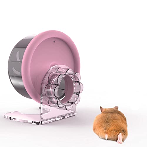 Hamsterrad, Abnehmbar, Verhindert Verrutschen, Leise Hamster-Laufräder mit Ständer, Chinchilla-Übungsrad, Leises Hamster-Übungsrad, Hamster-Laufräder für Rennmäuse, Zwerghamster, Rattenmäuse von JOROBURO