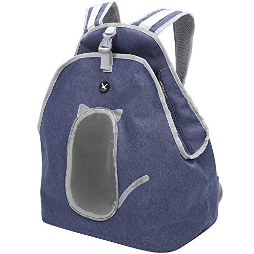 Haustiertrage-Rucksack, Atmungsaktive Hunde-Fronttasche, Verstellbarer Riemen, Katzen-Reise-Sicherheitstasche, Hunde-Reiserucksack-Träger Zum Wandern, Camping, für Kleine von JOROBURO