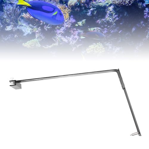 JOROBURO Aquarium-Lichthalterung, Aluminiumlegierung, Höhenverstellbar, Vielseitiger, Stilvoller Look, Aquarium-Lichtständerhalter, Transparenter Acryl-Aquarium-LED-Licht-Riser-Ständer von JOROBURO