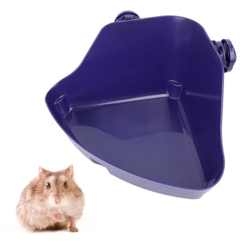 JOROBURO Hamster-Toilettentoilette, Wandhängend, Spritzwassergeschützt, Vielseitiger Kunststoff-Badezimmer-Hamster-Sandbad-Behälter, Badewanne, Meerschweinchen-Sandbehälter-Badewanne für von JOROBURO