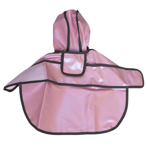 JOROBURO Hunde-Regenmantel mit Kapuze, wasserdichte Hunde-Regenjacke mit Reflektierendem Streifen, Verstellbare, Atmungsaktive Welpen-Regenbekleidung, Hunde-Regenmantel, Leichte (Rosa) von JOROBURO