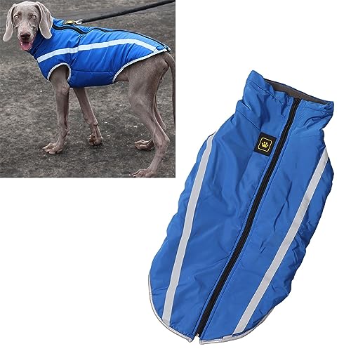 JOROBURO Hundekleidung, Wasserdichter und Warmer Hundemantel mit Reflektierenden Streifen, Weiche und Bequeme Haustier-Winterweste, Verdickte, Winddichte, Kältebeständige Jacke Zum von JOROBURO