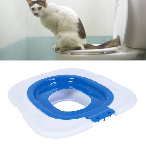 JOROBURO Katzentoiletten-Trainingsset, Wiederverwendbares Katzentoiletten-Trainer-Urinal, Abnehmbares Haustier-Toiletten-Trainingssystem, Professioneller Katzen-Urinal-Sitztrainer für die von JOROBURO