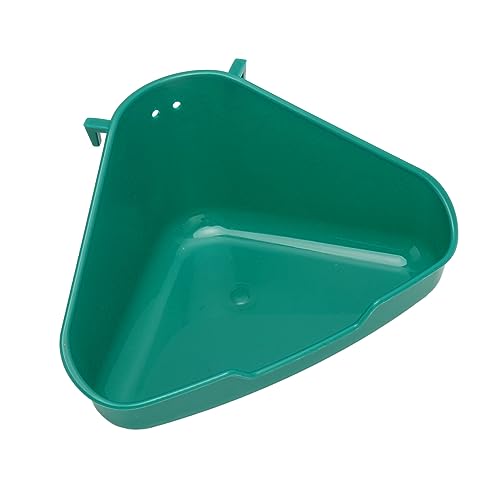 Kaninchentoilette, Fächerförmige Kaninchen-Eck-Toilettenbox, Töpfchentrainer, Kleintier-Katzentoilette, Hasen-Ecktoilette für Meerschweinchen, Chinchilla, Frettchen,(M 32x38cm for Teens) von JOROBURO