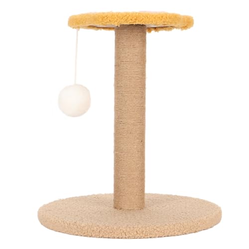 JOROBURO Katzenkratzbaum, Interaktiver Stabiler Katzenkletterrahmen mit Plüschball, Sisal-Katzenfangbaum, Sisalkratzbäume, Bäume Zum Springen, Schlafen, Unterhalten von JOROBURO