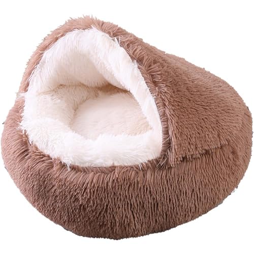 JORTUIO Katzenbetten für Hauskatzen,Flauschiges Hundebett Beruhigendes Plüsch-Kuschelbett für Hunde,Donut-Hundebett, Haustierbettmatte zum Schlafen, und Ausruhen von Haustieren(Color 1,100cm/39in) von JORTUIO