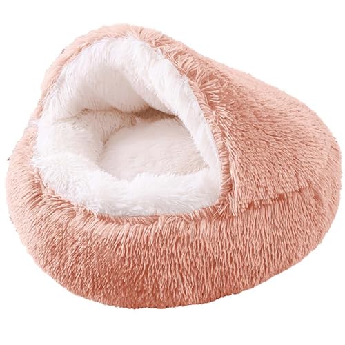 JORTUIO Katzenbetten für Hauskatzen,Flauschiges Hundebett Beruhigendes Plüsch-Kuschelbett für Hunde,Donut-Hundebett, Haustierbettmatte zum Schlafen, und Ausruhen von Haustieren(Color 3,100cm/39in) von JORTUIO