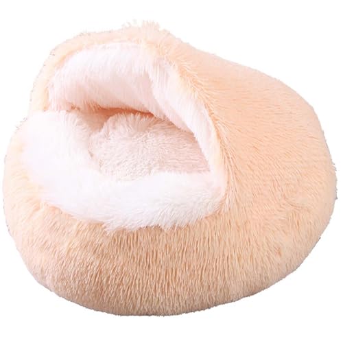 JORTUIO Katzenbetten für Hauskatzen,Flauschiges Hundebett Beruhigendes Plüsch-Kuschelbett für Hunde,Donut-Hundebett, Haustierbettmatte zum Schlafen, und Ausruhen von Haustieren(Color 5,100cm/39in) von JORTUIO