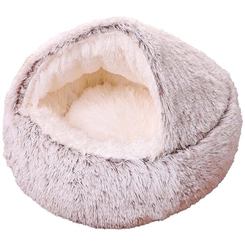 JORTUIO Katzenbetten für Hauskatzen,Flauschiges Hundebett Beruhigendes Plüsch-Kuschelbett für Hunde,Donut-Hundebett, Haustierbettmatte zum Schlafen, und Ausruhen von Haustieren(Color 9,100cm/39in) von JORTUIO