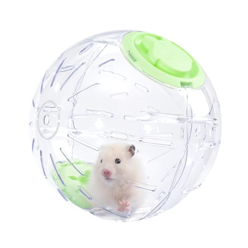 5,9 Zoll Hamsterball Laufball Spielzeug Transparent Atmungsaktiv Förderung Übung Gesundheit Reduzieren Stress Leicht zu Reinigen Hamster Zubehör für Syrischer Zwerghamster Rennmäuse Mäuse Kleine von JOUSONTY