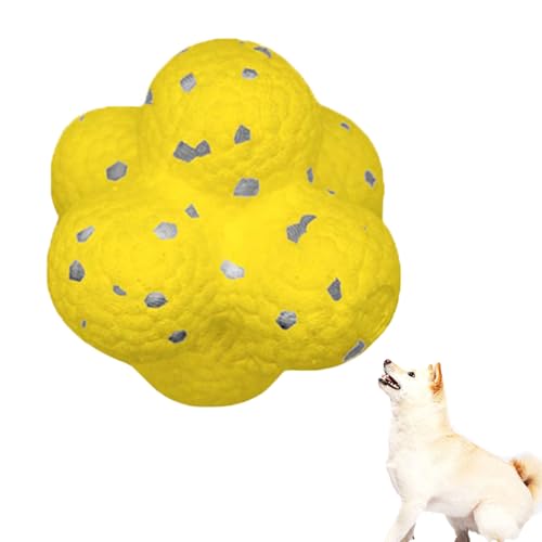 Hundespielzeug Unzerstörbares Kauspielzeug, Kauzauber Ball für Hunde, Pfotenstern Magic Ball, Naturkautschuk Robustes Interaktives Hundespielzeug für Welpen, kleine, mittelgroße und große Hunde von JOYIAL