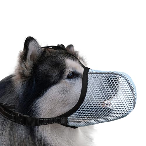 JOYPAWS Maulkorb für Hunde, atmungsaktiv, weich, für extra große Hunde, gegen Bellen, Beißen, Kauen, reflektierender und verstellbarer Korbmaulkorb mit Luftnetz, für Deutscher Schäferhund, Blau, XXL JOYPAWS Maulkorb für Hunde, atmungsaktiv, weich, für extra große Hunde, gegen Bellen, Beißen, Kauen, reflektierender und verstellbarer Korbmaulkorb mit Luftnetz, für Deutscher Schäferhund, Blau, XXL von JOYPAWS