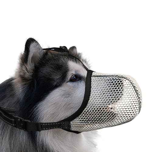 JOYPAWS Maulkorb für Hunde, atmungsaktiv, weich, für extra große Hunde, gegen Bellen, Beißen, Kauen, reflektierender und verstellbarer Korbmaulkorb mit Luftnetz, für Deutscher Schäferhund, Beige, XXL JOYPAWS Maulkorb für Hunde, atmungsaktiv, weich, für extra große Hunde, gegen Bellen, Beißen, Kauen, reflektierender und verstellbarer Korbmaulkorb mit Luftnetz, für Deutscher Schäferhund, Beige, XXL von JOYPAWS