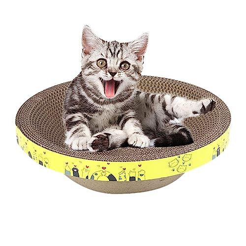 Kratzbrett für Katzen | Katzenkratzbaum aus Wellpapier Typ Schüssel, Cat Scratching Lounge Bed, Recycle Board zum Schutz von Möbeln, Cat Kitten Training Toy von JPSDOWS