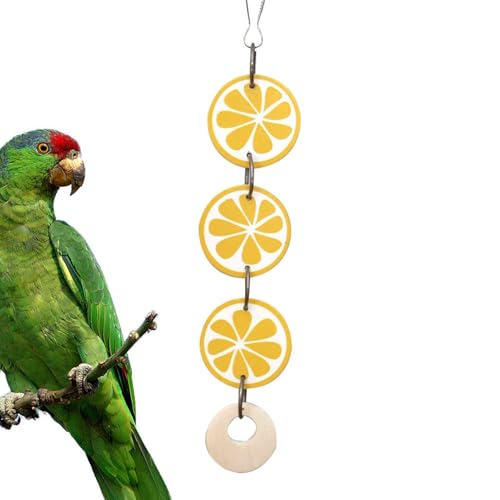 Vogelspielzeug aus , Kauspielzeug aus | Lemon parcheet Spielzeug - Kreatives Zubehör, lustiger Anhänger für Cockatiel Lovebird Conure, Haustiermaterial von JPSDOWS