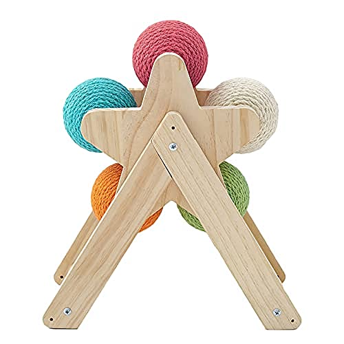 JQTOP Sisal Katze Kratzball Spielzeug Anti Depression Katzenball Spielzeug für Katzen und Kätzchen Spielen von JQTOP