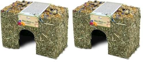 JR Farm Heu-Haus Blüte klein 75 g (Packung mit 2) von JR FARM GmbH