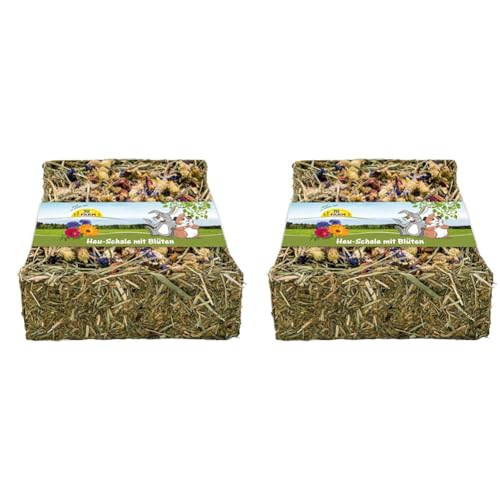 JR Farm Heu-Schale mit Blüten 100 g (Packung mit 2) von JR FARM GmbH