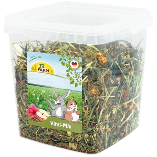 JR Farm Vital-Mix 430 g im Eimer (Kräuter für Zwergkaninchen und Nager, Ergänzungsfuttermittel) von JR FARM GmbH