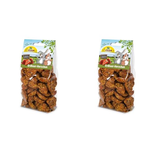 JR FARM Erdbeer-Herzchen 150 g (Packung mit 2) von JR Farm