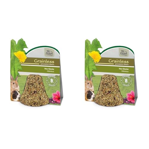 JR FARM Grainless Heu-Glocke Hibiskus 125 g (Packung mit 2) von JR Farm