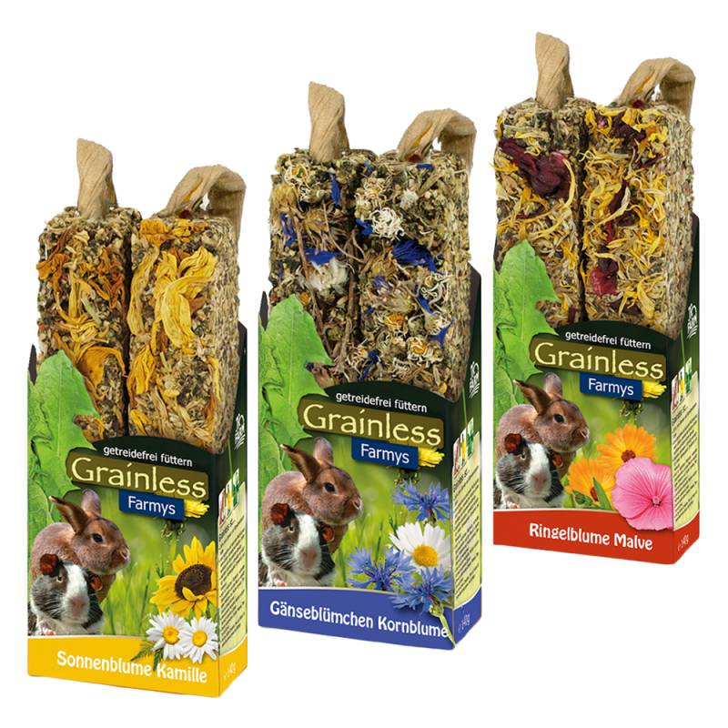 JR Farm Farmy´s Grainless Mixed Pack - 3 x 2 Sticks (3 Sorten je 140 g) von JR Farm