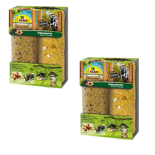 JR Farm Garden Peanut Bar - Doppelpack - Nüsse und Holunder 2 x 700g von JR Farm