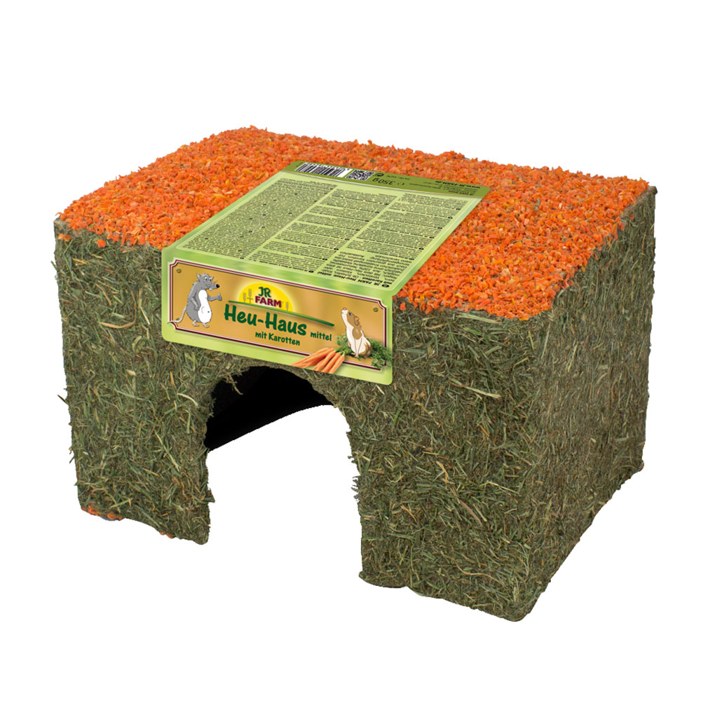 JR Farm Heu-Haus Karotte - 2 Stück - mittel (350 g ) von JR Farm